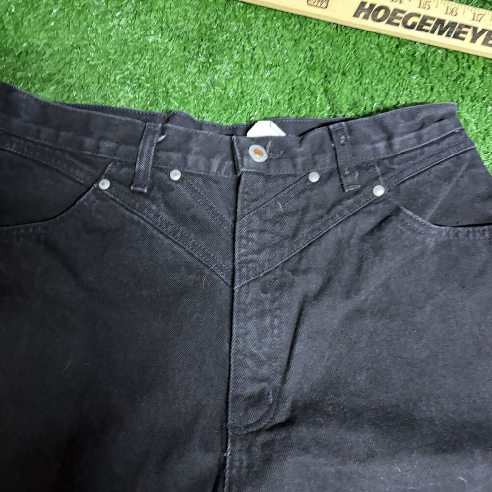 Rockies Jean Wear Black Designer Jeans Men’s 30x36 Straight‑Leg Denim - Picture 5 of 6